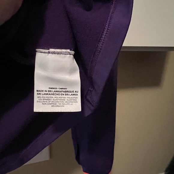 Nike Women's Deep Purple Half-Zip Sweatshirt Pullover - Picture 4 of 10